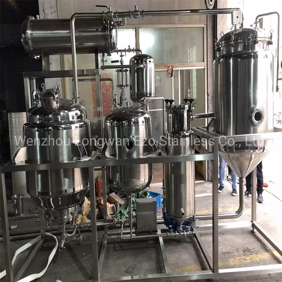 Stainless Steel Low Temperature Vacuum Multifunctional Extraction Tank Vanilla Plant Herb Coffee Essential Oil Tobacoo Anthocyanidin Extraction Machine
